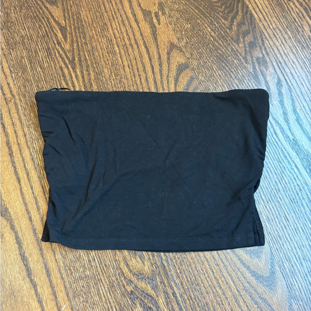 White Fox Black Tube Top